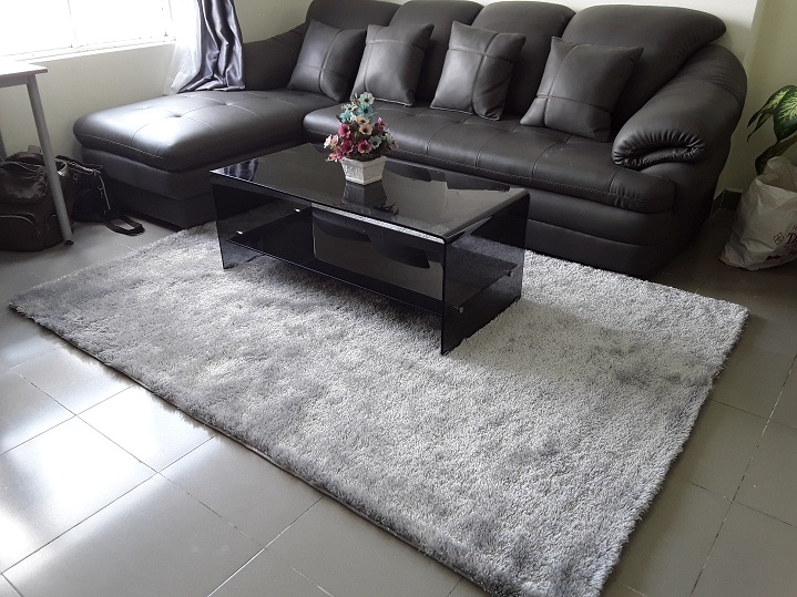 Thảm lót trải sàn trang trí phòng khách bàn ghế sofa TP Vinh Nghệ An